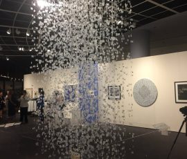 5535-2017 chandelier sculpture on view at Art of the State 2018 5535-2017 chandelier sculpture on view at Art of the State 2018